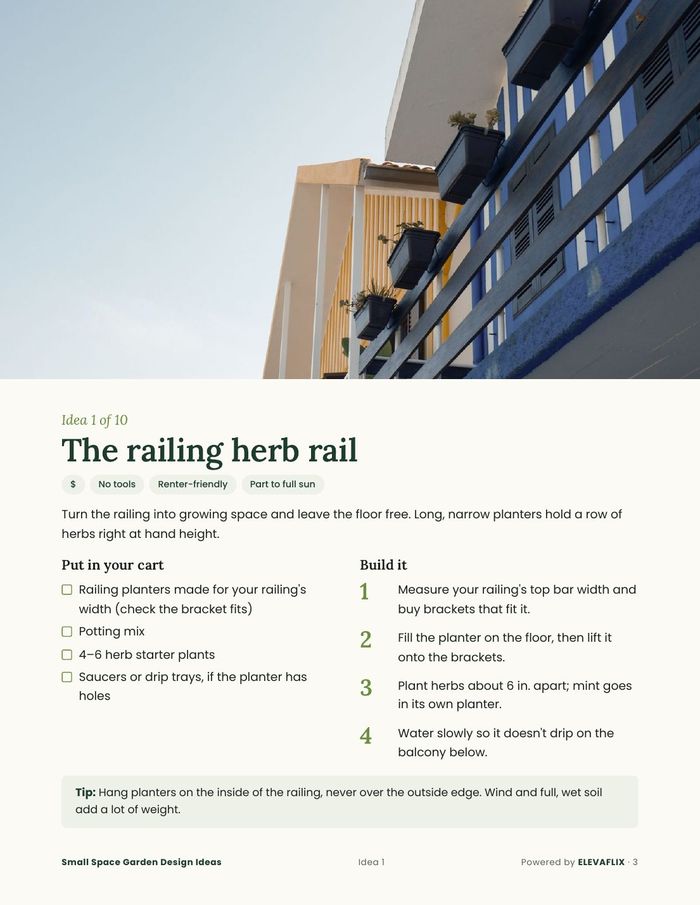 Bonus guide: a design idea page