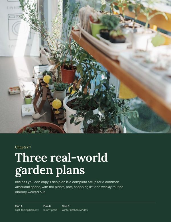 Page: three real-world garden plans